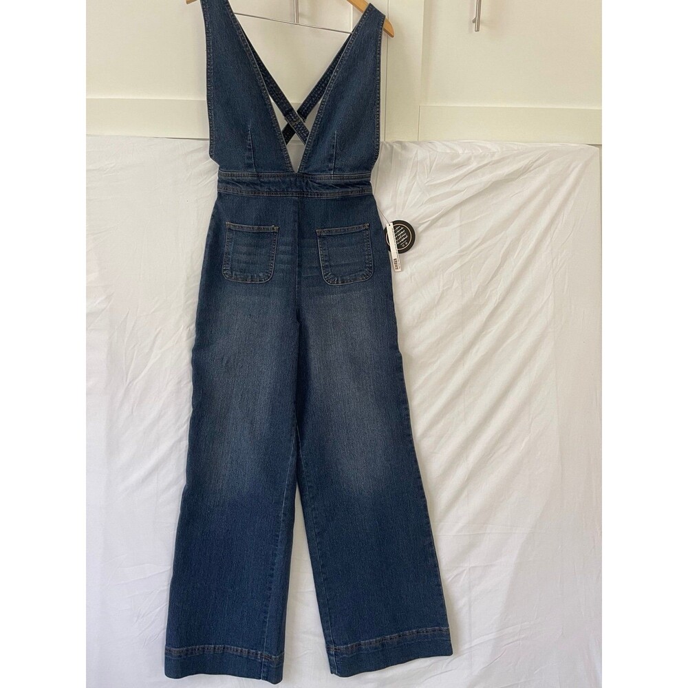 Women's Denim Jumpsuit Wide Leg- Sz-10